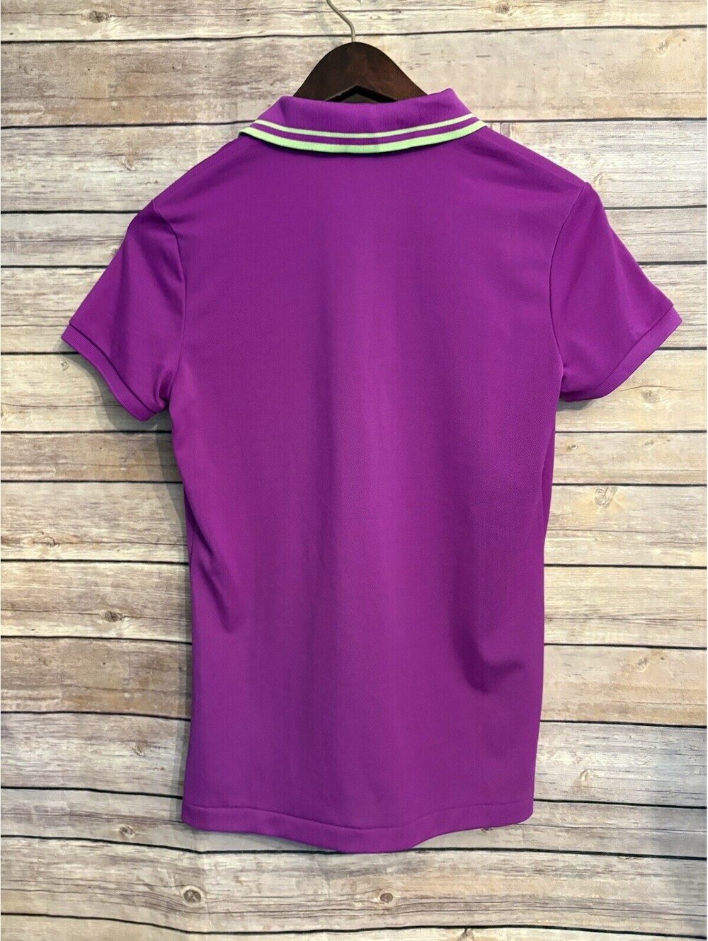 Ralph Lauren Top Small Purple Green Stripe Polo Shirt Preppy Classic Golf NWT - Picture 5 of 7